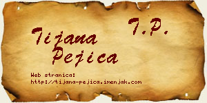 Tijana Pejica vizit kartica